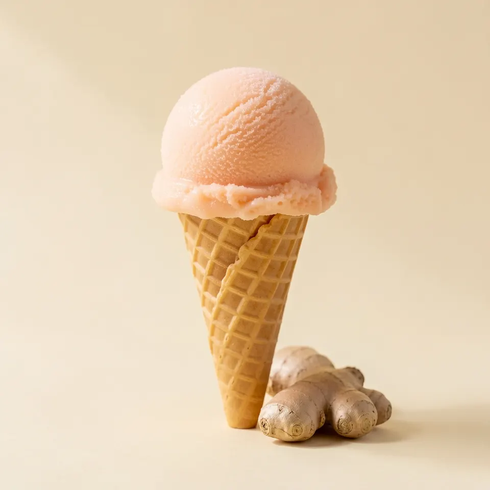 Ginger Sorbet scoop