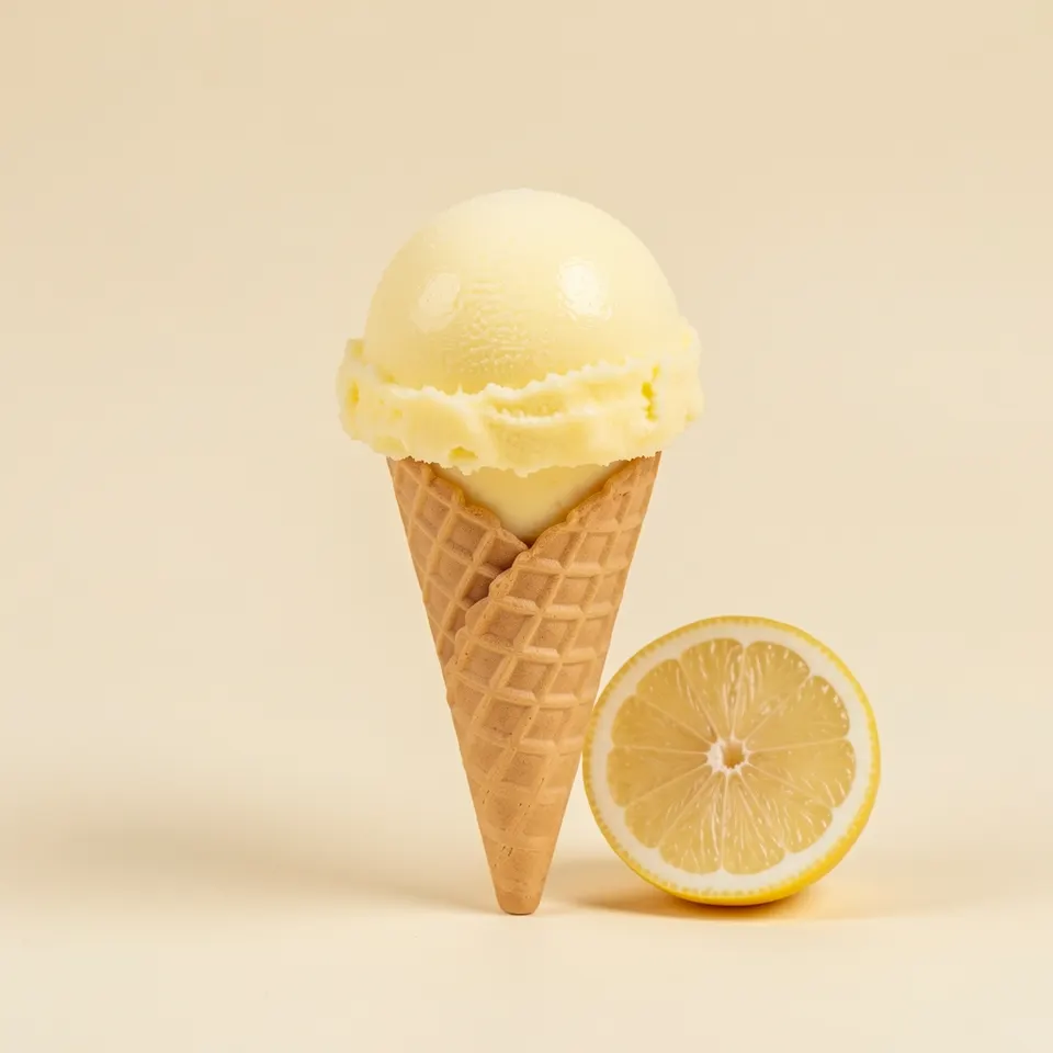 Lemon Sorbet scoop