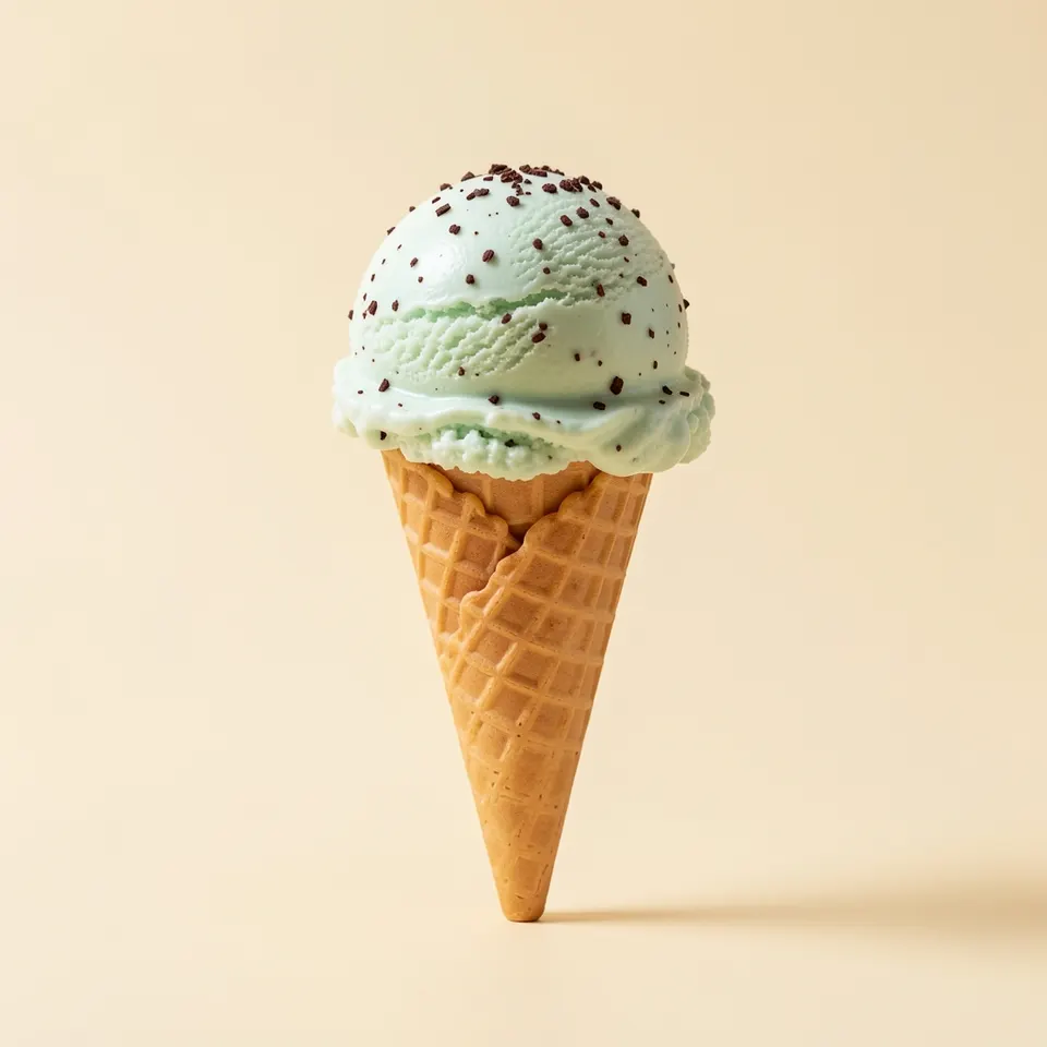 Mint Choc Chip scoop
