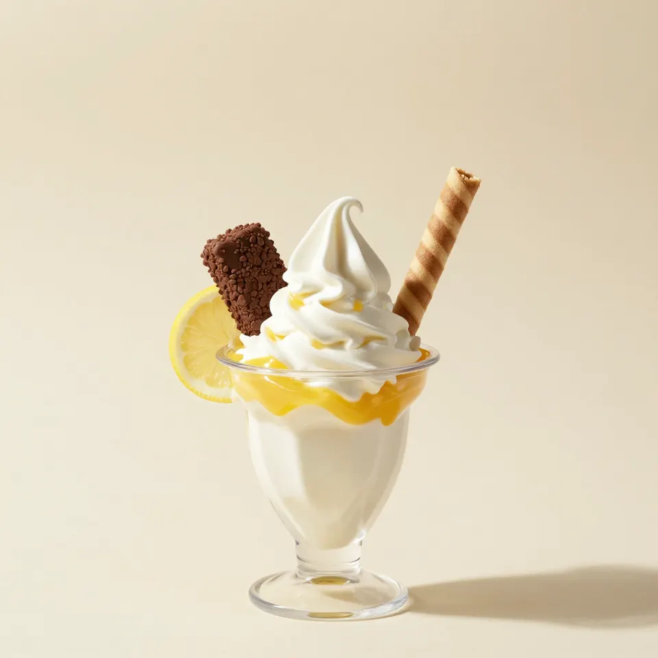 Lemon sundae