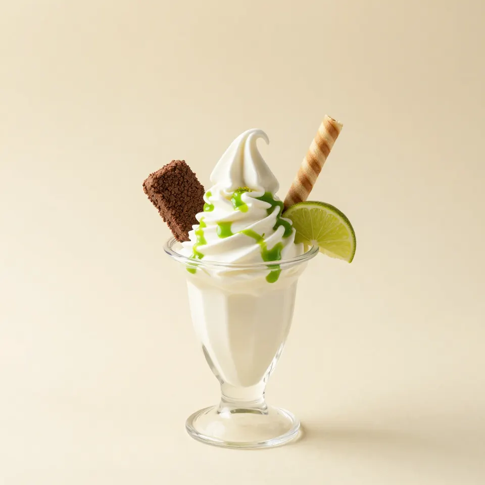 Lime sundae