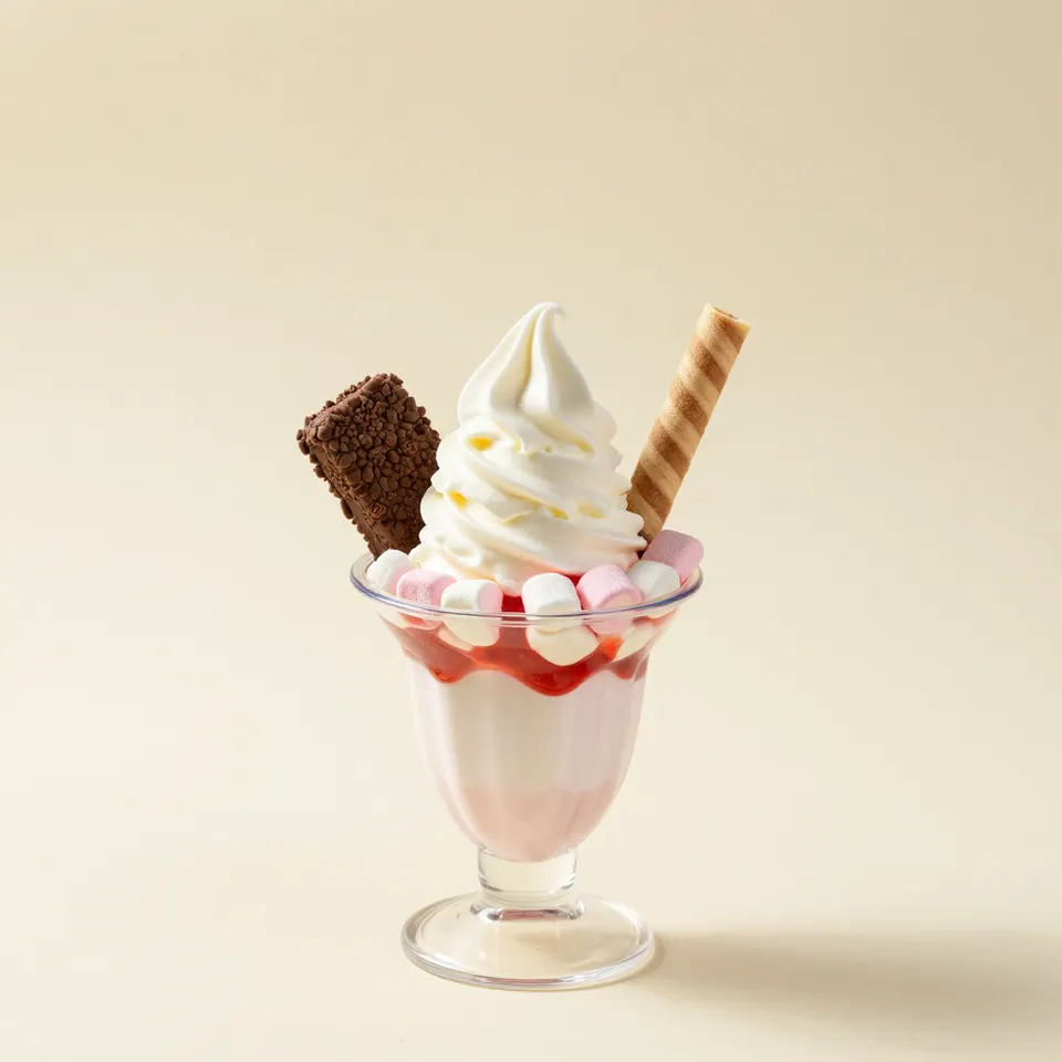 Marshmallow sundae
