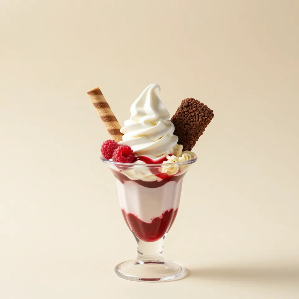 Raspberry Ripple sundae