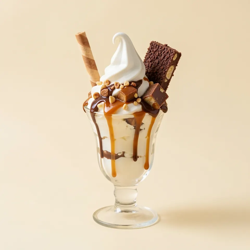 Snickers sundae