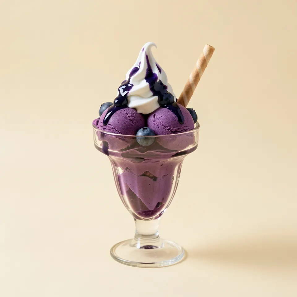 Sorbet sundae